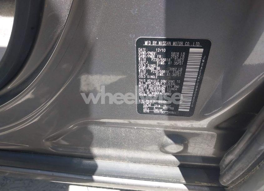 Photo 9 of 2011 Nissan Quest LE (VIN JN8AE2KP0B9006010)