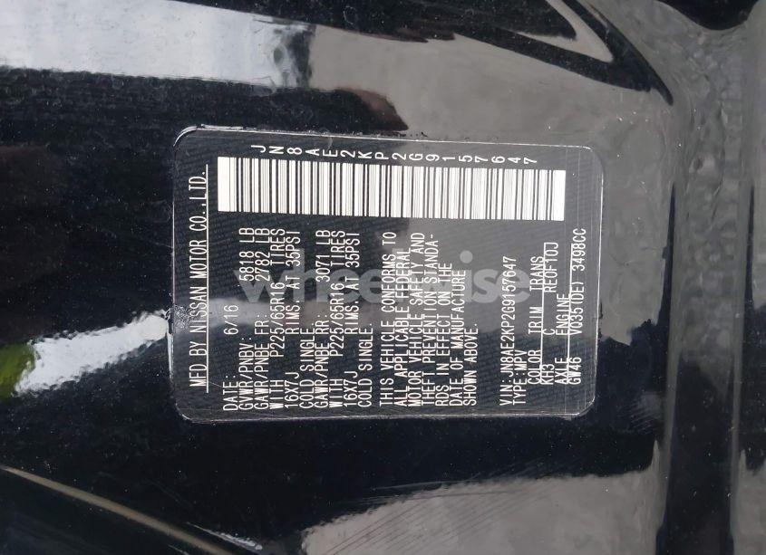 Photo 9 of 2016 Nissan Quest SV (VIN JN8AE2KP2G9157647)