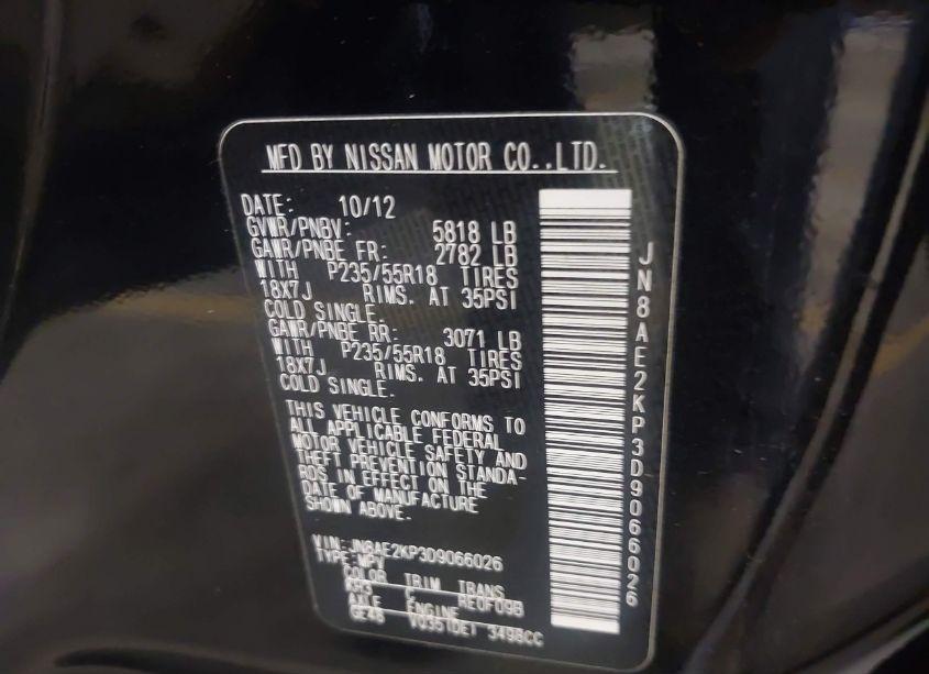 Photo 9 of 2013 Nissan Quest SL (VIN JN8AE2KP3D9066026)