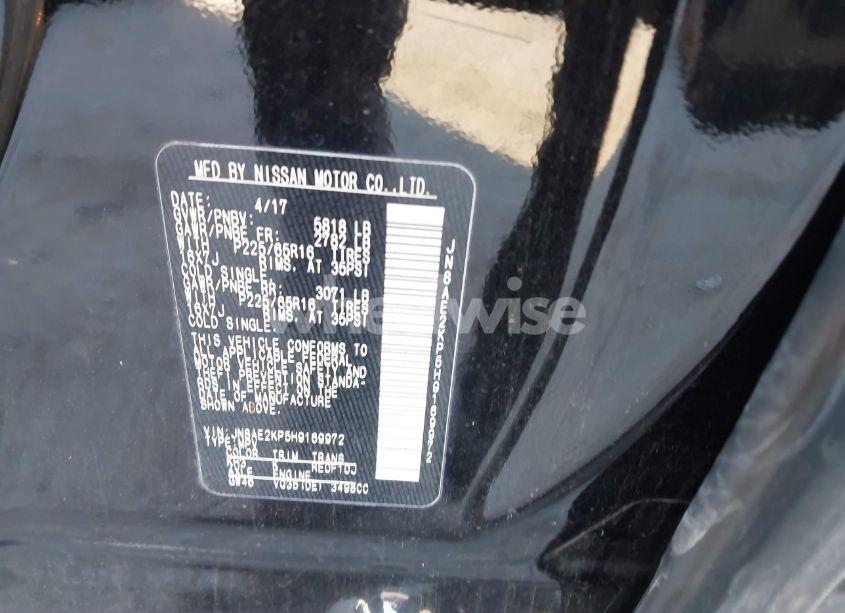 Photo 9 of 2017 Nissan Quest SV (VIN JN8AE2KP5H9169972)