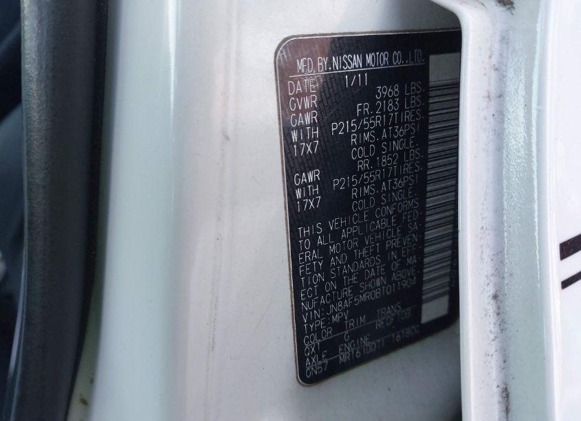 Photo 9 of 2011 Nissan Juke S (VIN JN8AF5MR0BT011904)