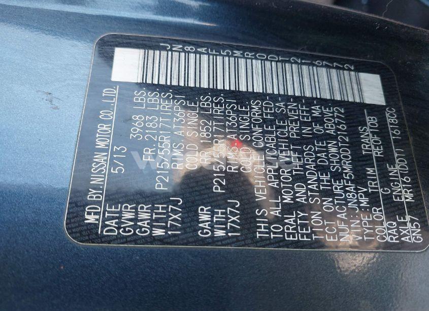 Photo 9 of 2013 Nissan Juke S (VIN JN8AF5MR0DT216772)