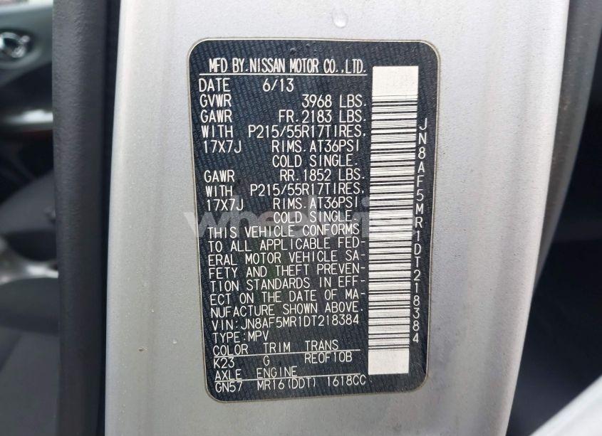 Photo 9 of 2013 Nissan Juke S (VIN JN8AF5MR1DT218384)