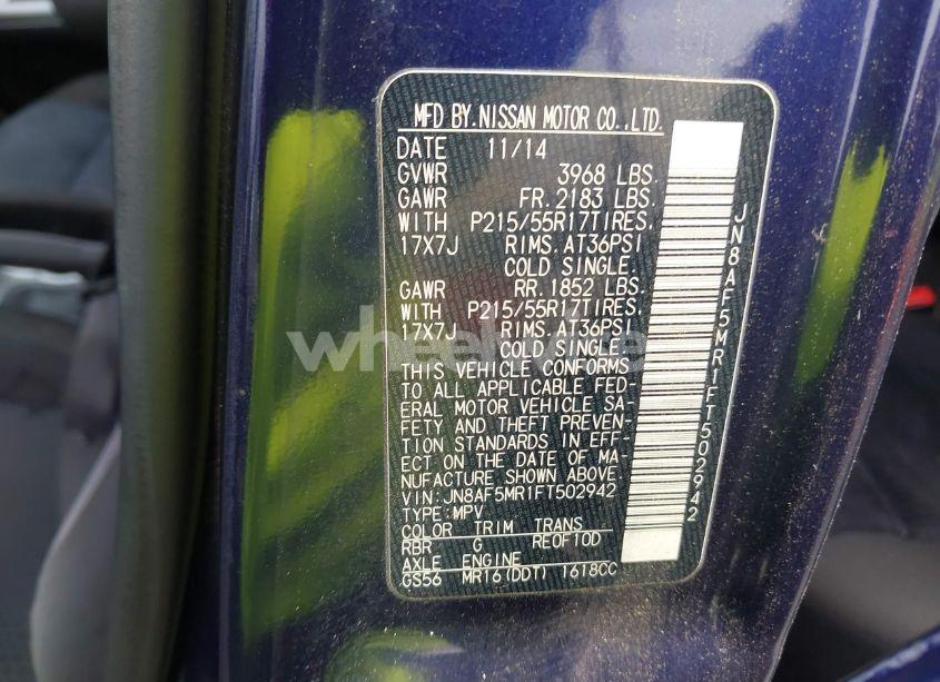 Photo 9 of 2015 Nissan Juke SV (VIN JN8AF5MR1FT502942)