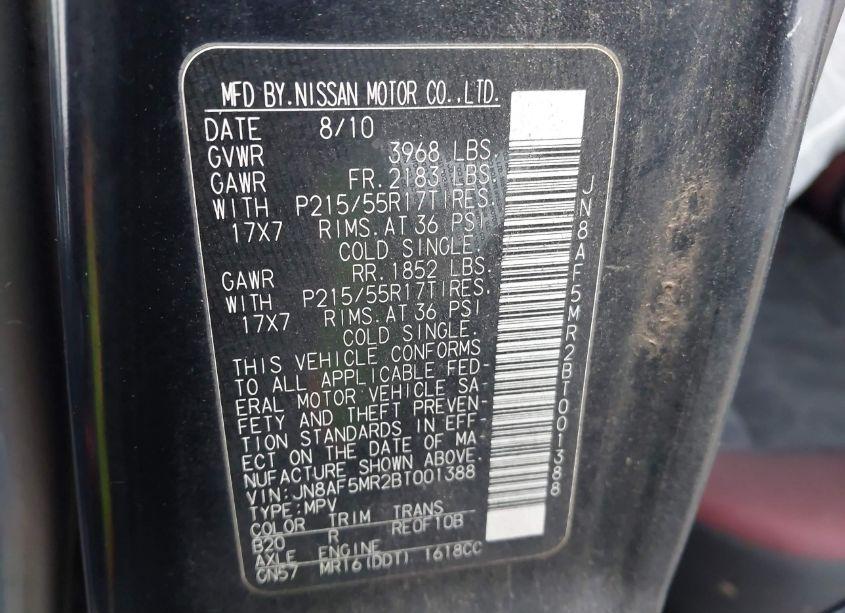 Photo 9 of 2011 Nissan Juke SV (VIN JN8AF5MR2BT001388)