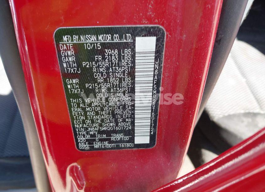 Photo 9 of 2016 Nissan Juke S (VIN JN8AF5MR2GT601724)