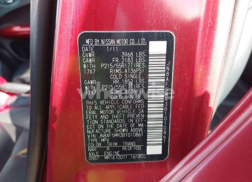 Photo 9 of 2011 Nissan Juke SL (VIN JN8AF5MR3BT010861)