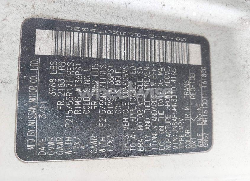 Photo 9 of 2011 Nissan Juke SV (VIN JN8AF5MR3BT014165)