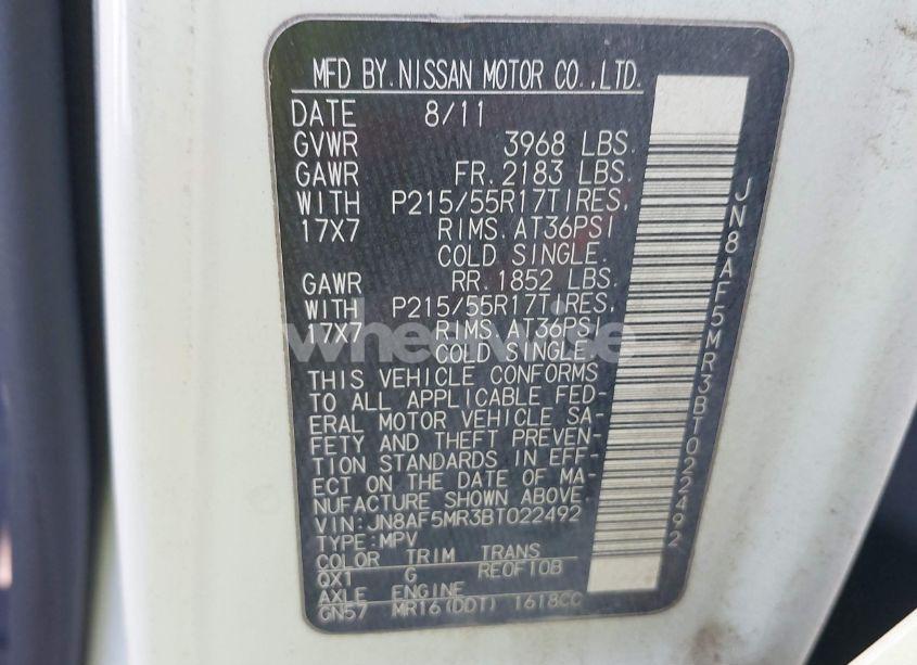 Photo 9 of 2011 Nissan Juke SV (VIN JN8AF5MR3BT022492)