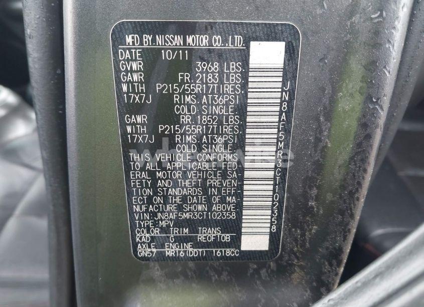 Photo 9 of 2012 Nissan Juke SL (VIN JN8AF5MR3CT102358)