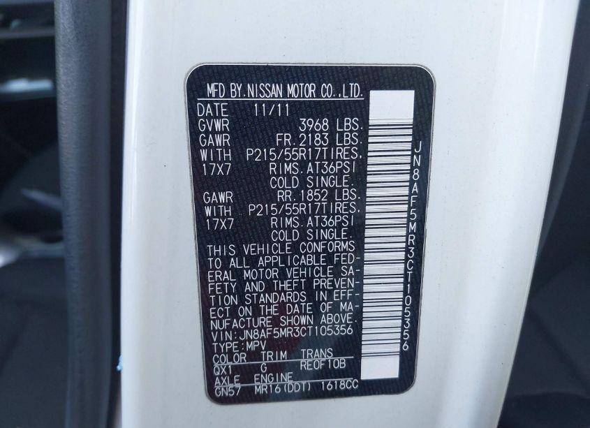 Photo 9 of 2012 Nissan Juke S (VIN JN8AF5MR3CT105356)