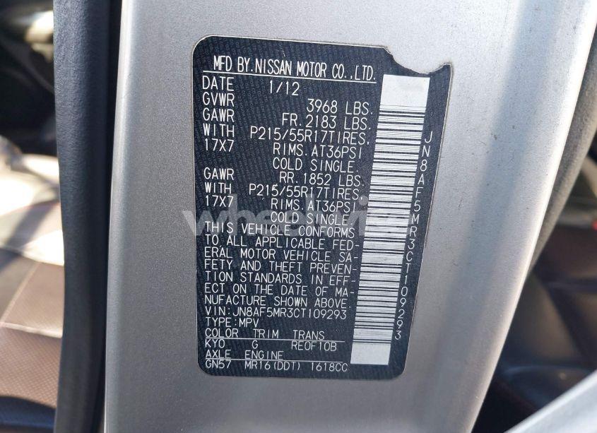 Photo 9 of 2012 Nissan Juke SL (VIN JN8AF5MR3CT109293)