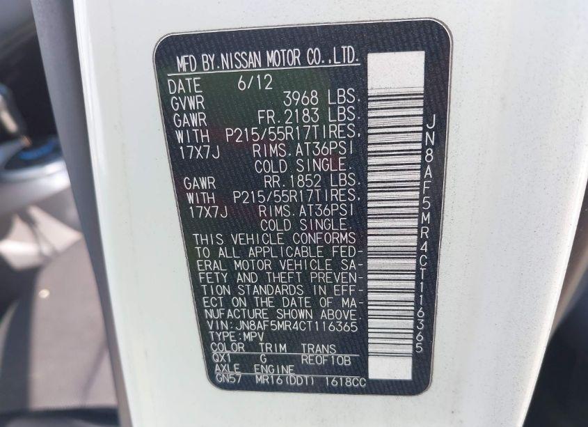 Photo 9 of 2012 Nissan Juke S (VIN JN8AF5MR4CT116365)