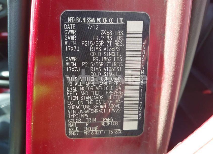 Photo 9 of 2012 Nissan Juke SL (VIN JN8AF5MR4CT117922)