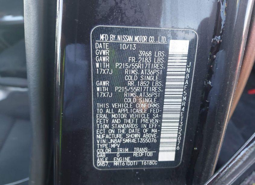 Photo 9 of 2014 Nissan Juke SV (VIN JN8AF5MR4ET355076)