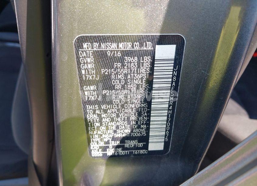 Photo 9 of 2017 Nissan Juke SV (VIN JN8AF5MR4HT700675)