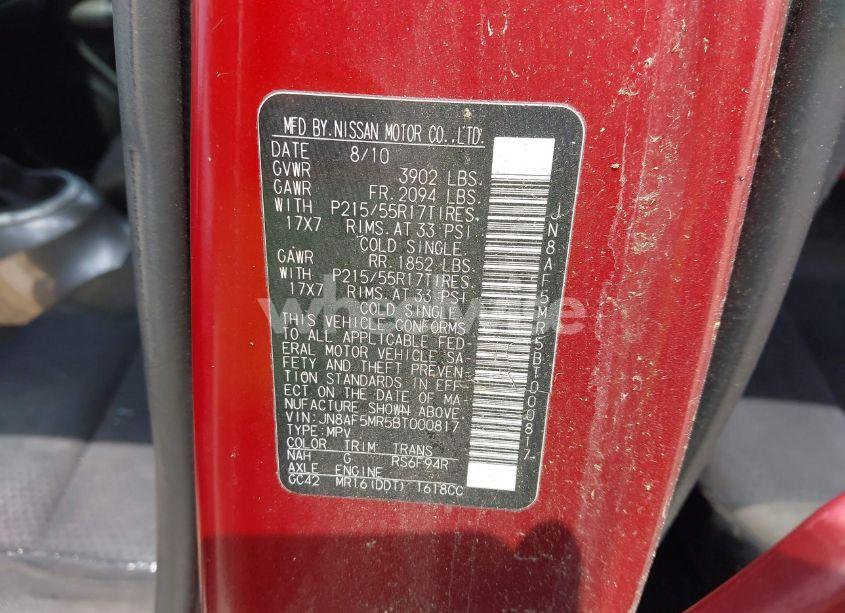 Photo 9 of 2011 Nissan Juke SV (VIN JN8AF5MR5BT000817)