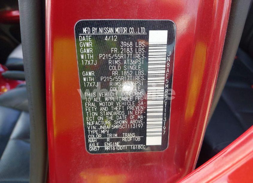 Photo 9 of 2012 Nissan Juke SL (VIN JN8AF5MR5CT113197)