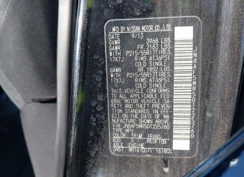 Photo 9 of 2013 Nissan Juke S (VIN JN8AF5MR5DT225760)