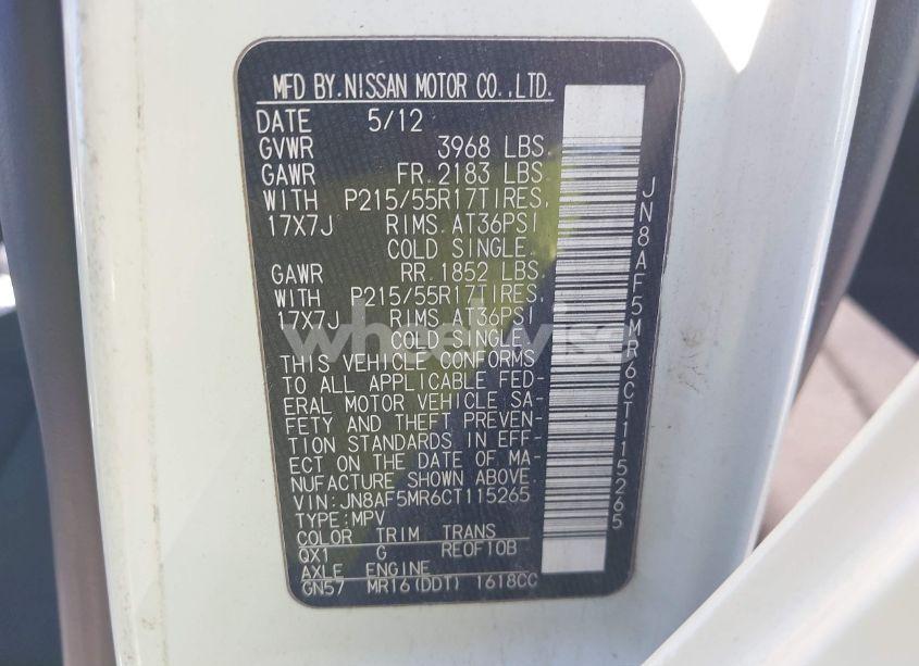 Photo 9 of 2012 Nissan Juke S (VIN JN8AF5MR6CT115265)