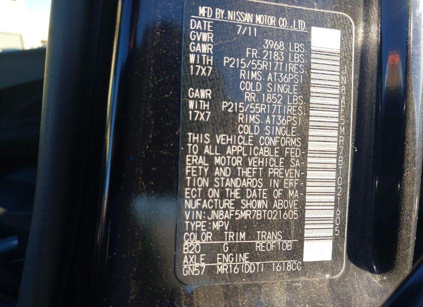 Photo 9 of 2011 Nissan Juke SL (VIN JN8AF5MR7BT021605)