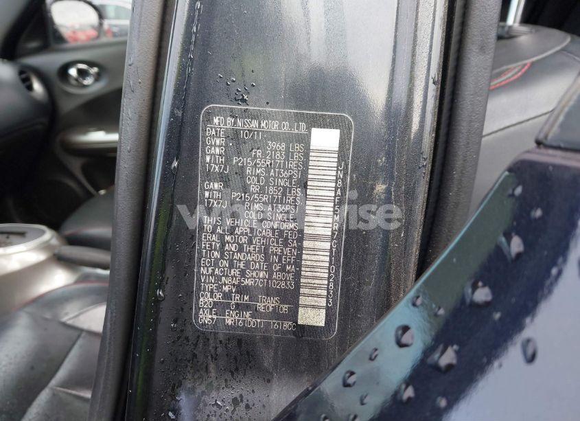 Photo 9 of 2012 Nissan Juke SL (VIN JN8AF5MR7CT102833)