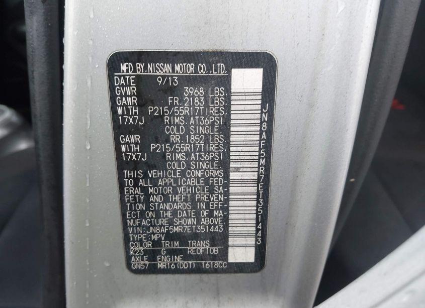 Photo 9 of 2014 Nissan Juke SV (VIN JN8AF5MR7ET351443)