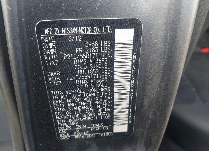 Photo 9 of 2012 Nissan Juke SV (VIN JN8AF5MR8CT111105)