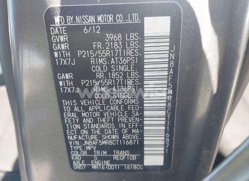 Photo 9 of 2012 Nissan Juke S (VIN JN8AF5MR8CT116871)