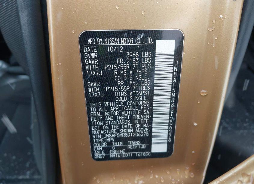 Photo 9 of 2013 Nissan Juke SV (VIN JN8AF5MR8DT206278)