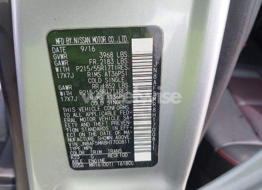 Photo 9 of 2017 Nissan Juke SL (VIN JN8AF5MR8HT700811)