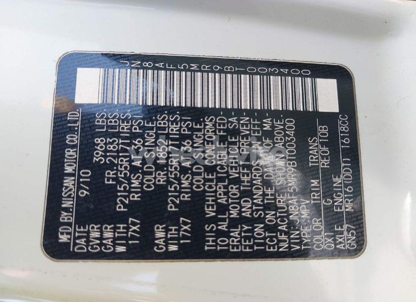 Photo 9 of 2011 Nissan Juke S (VIN JN8AF5MR9BT003400)