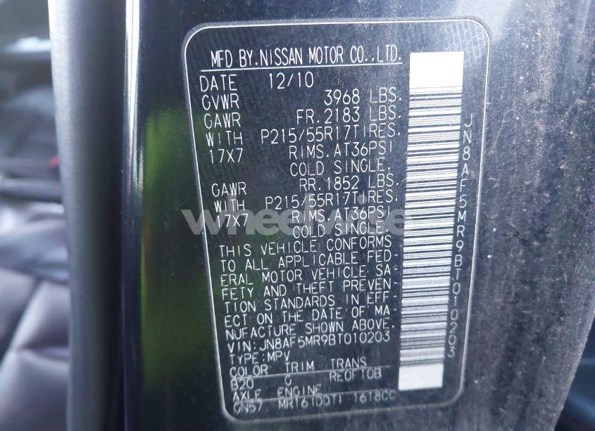 Photo 9 of 2011 Nissan Juke SL (VIN JN8AF5MR9BT010203)