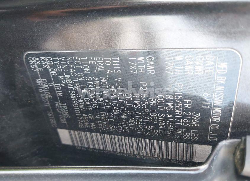 Photo 9 of 2011 Nissan Juke SV (VIN JN8AF5MR9BT017748)