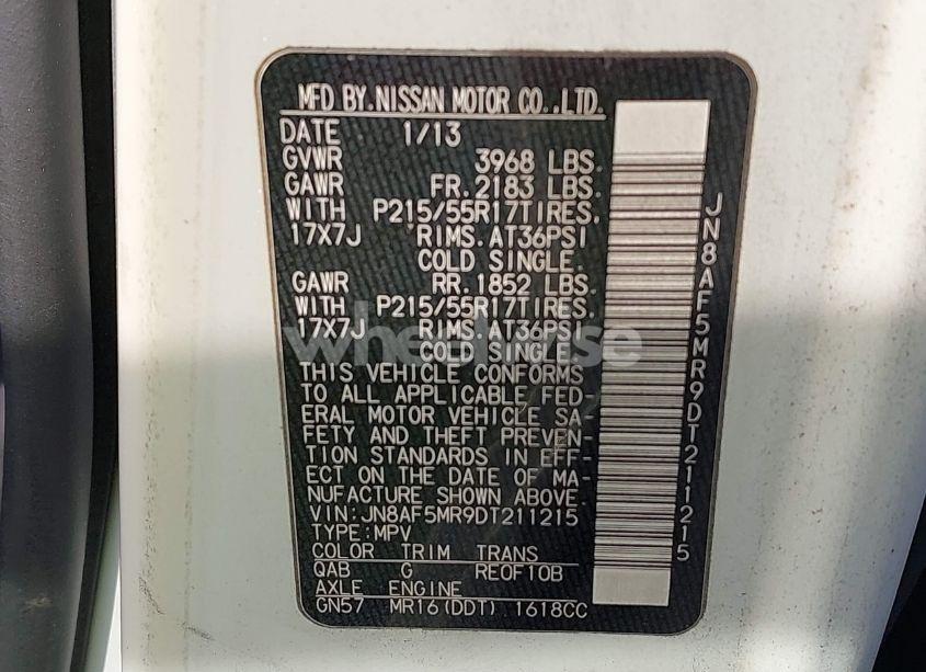 Photo 9 of 2013 Nissan Juke SL (VIN JN8AF5MR9DT211215)