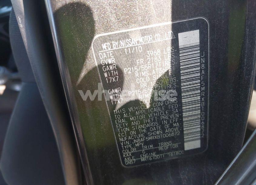 Photo 9 of 2011 Nissan Juke SV (VIN JN8AF5MRXBT006872)