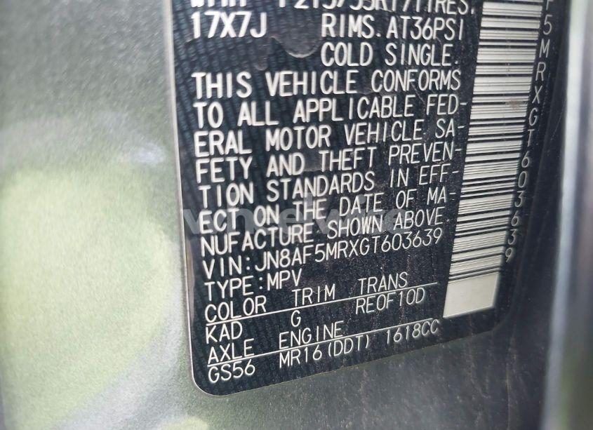 Photo 9 of 2016 Nissan Juke SV (VIN JN8AF5MRXGT603639)