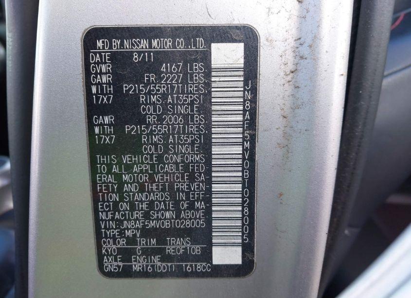 Photo 9 of 2011 Nissan Juke SL (VIN JN8AF5MV0BT028005)