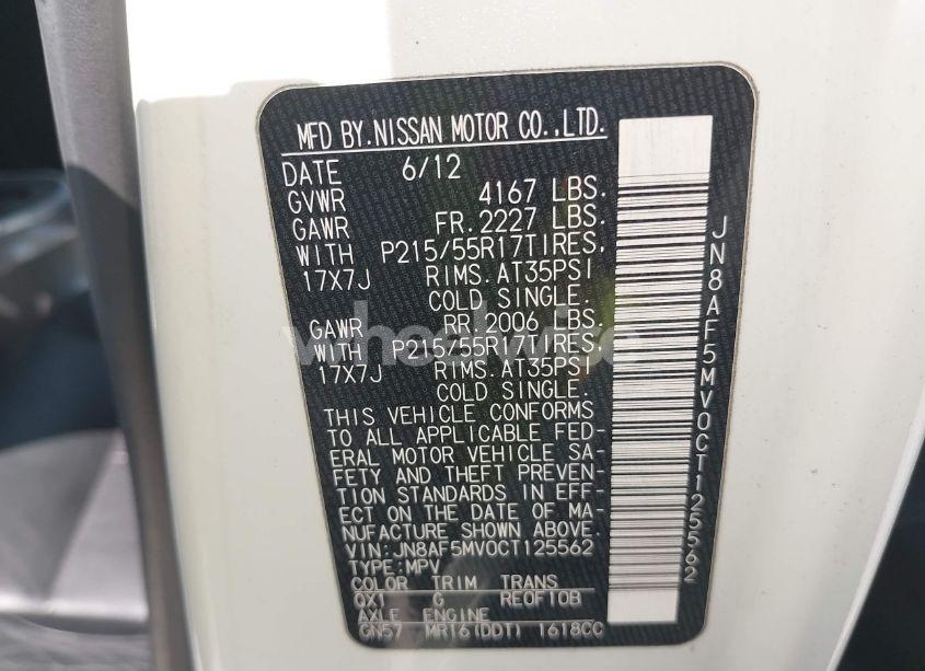 Photo 9 of 2012 Nissan Juke SL (VIN JN8AF5MV0CT125562)