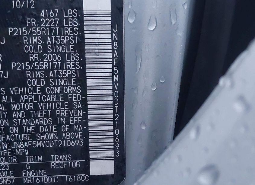 Photo 9 of 2013 Nissan Juke SV (VIN JN8AF5MV0DT210693)