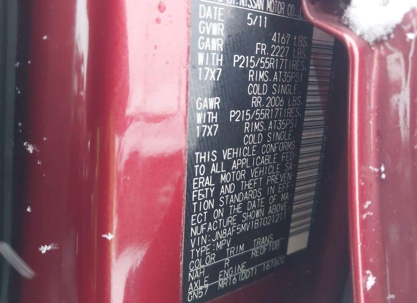 Photo 9 of 2011 Nissan Juke S/SV/SL (VIN JN8AF5MV1BT021211)