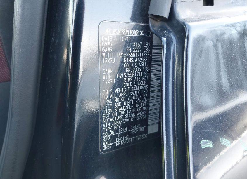 Photo 12 of 2012 Nissan Juke SV (VIN JN8AF5MV1CT107796)