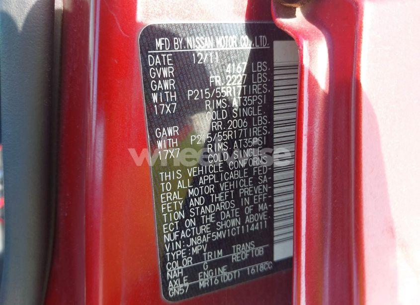 Photo 9 of 2012 Nissan Juke SV (VIN JN8AF5MV1CT114411)