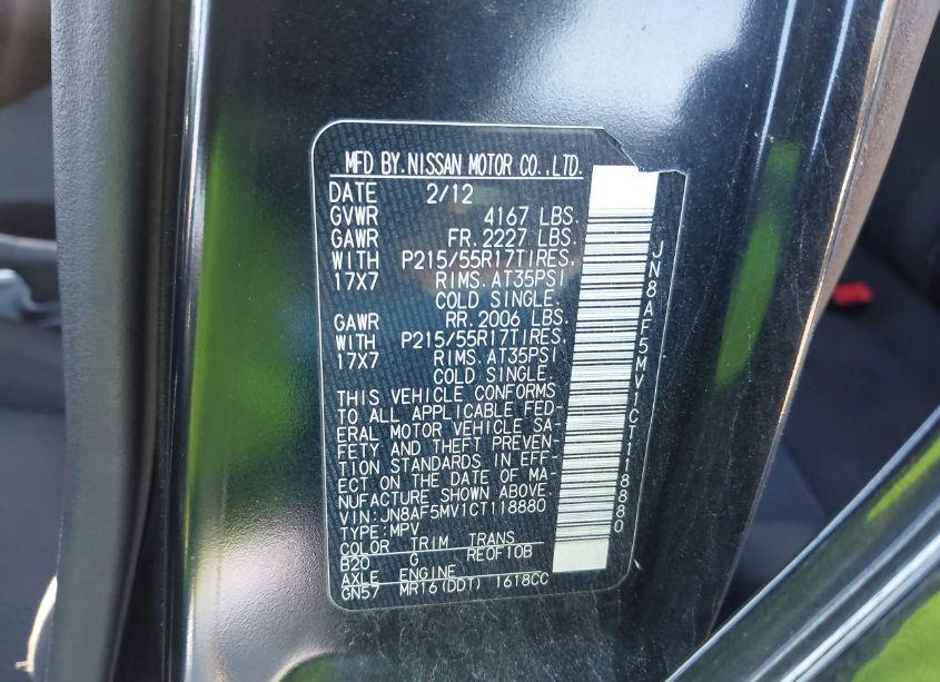 Photo 9 of 2012 Nissan Juke SV (VIN JN8AF5MV1CT118880)