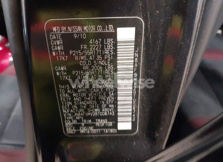 Photo 9 of 2011 Nissan Juke (VIN JN8AF5MV2BT008743)