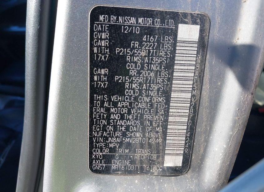 Photo 9 of 2011 Nissan Juke SL (VIN JN8AF5MV2BT014249)