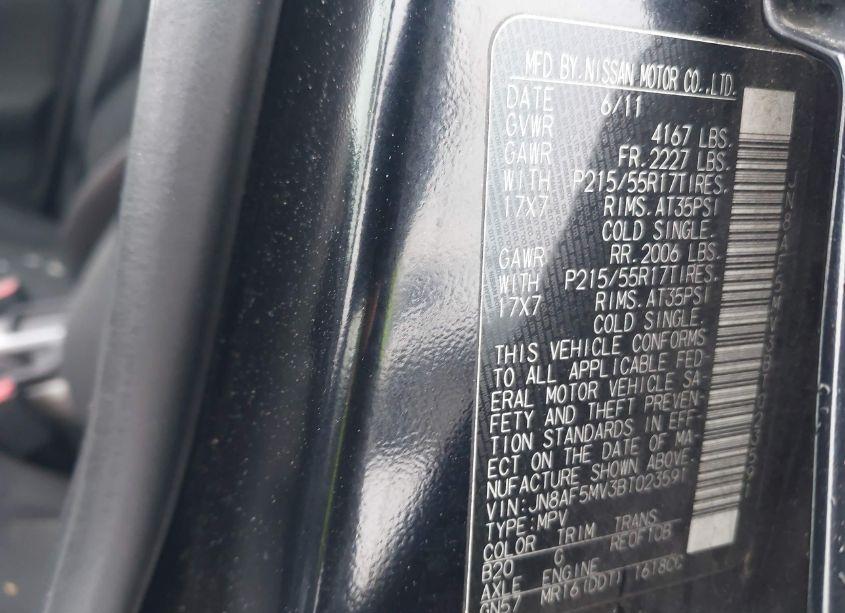 Photo 9 of 2011 Nissan Juke S (VIN JN8AF5MV3BT023591)