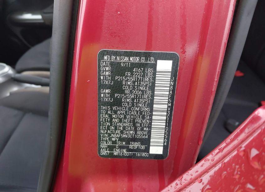 Photo 9 of 2012 Nissan Juke SV (VIN JN8AF5MV3CT105564)