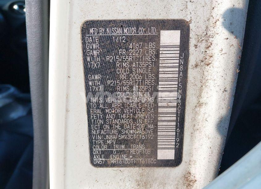 Photo 9 of 2012 Nissan Juke SL (VIN JN8AF5MV3CT116192)