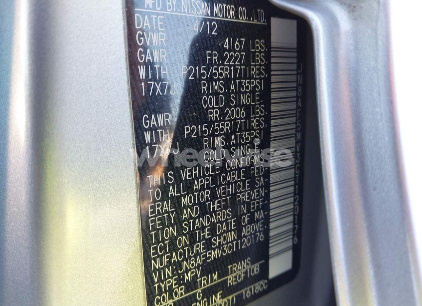 Photo 9 of 2012 Nissan Juke SL (VIN JN8AF5MV3CT120176)